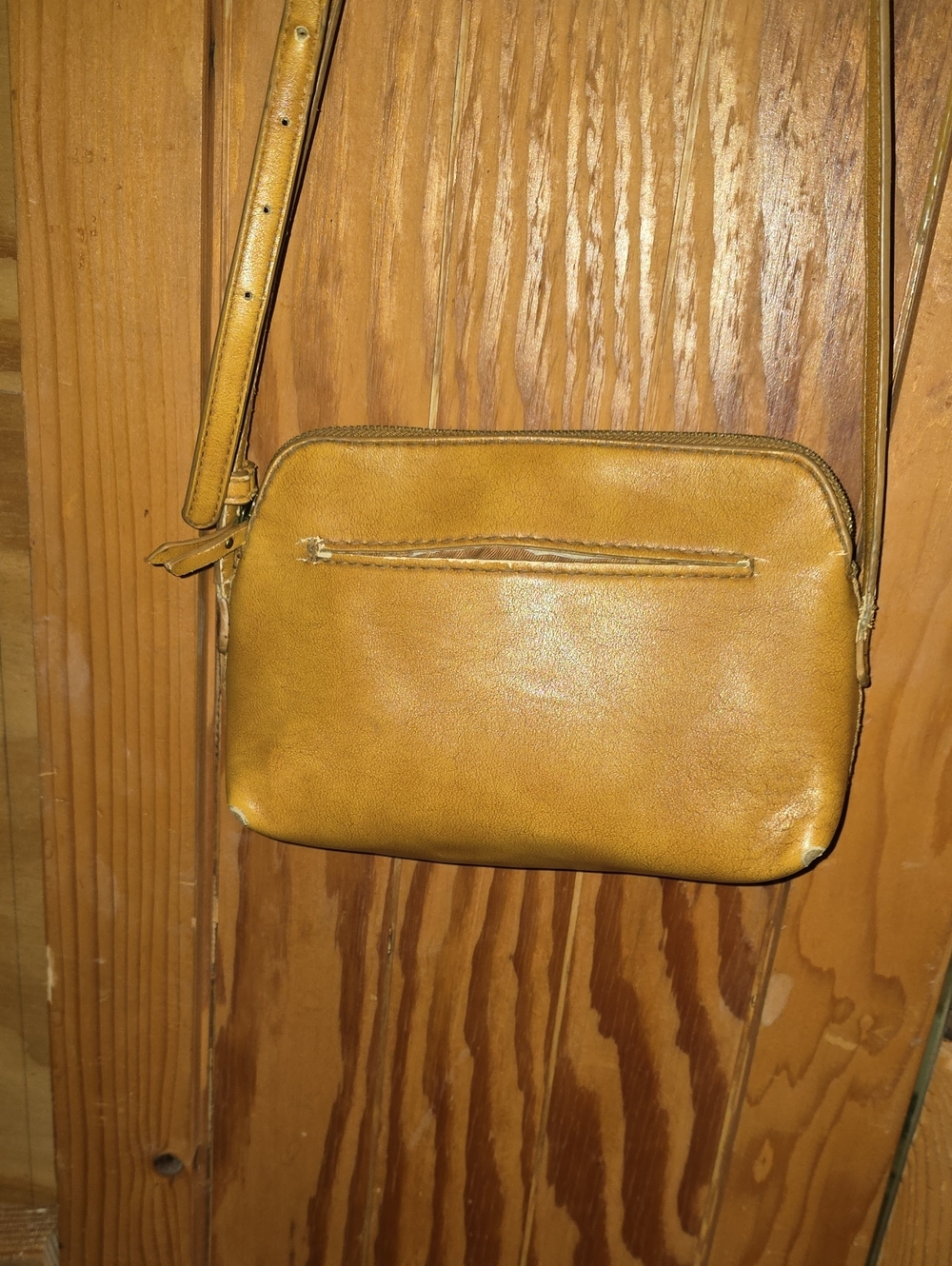Universal Thread Mustard Yellow Leather Crossbody Bag